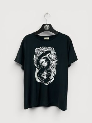 Saint Laurent Paris by Hedi Slimane  SS2013 Grimes Capsule Snake Tee