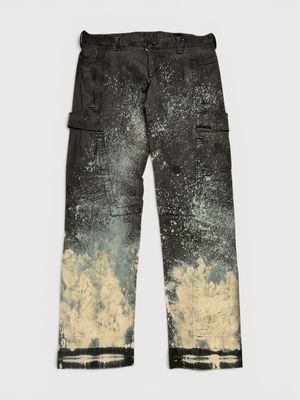 Dirk Bikkembergs Sport Couture  FW2007 Bleached Splatter Cargo Pants