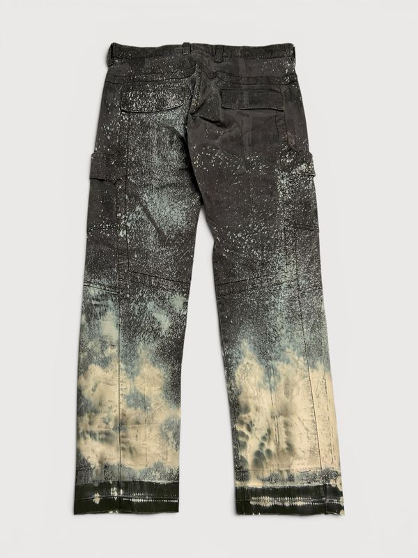 Dirk Bikkembergs Sport Couture  FW2007 Bleached Splatter Cargo Pants