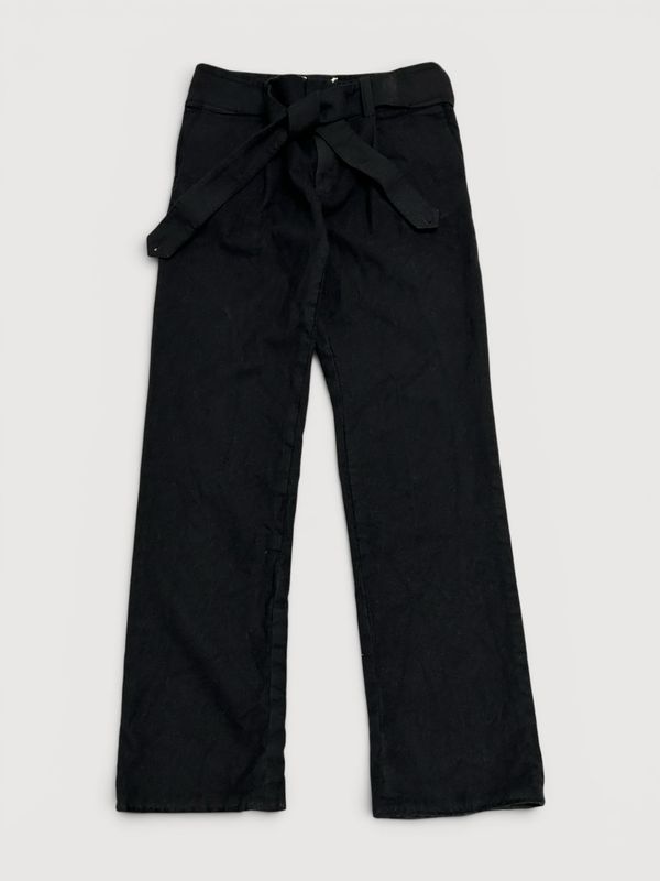 Saint Laurent Paris by Anthony Vaccarello FW2017 Palazzo Belted Wool Trousers