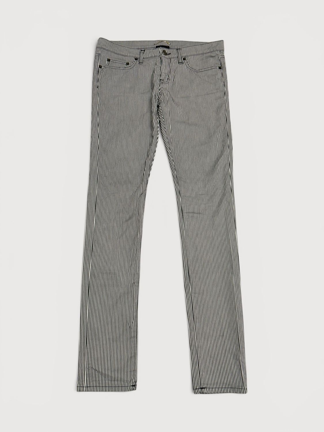 Saint Laurent Paris by Hedi Slimane  SS2016 Sample Striped Skinny Denim
