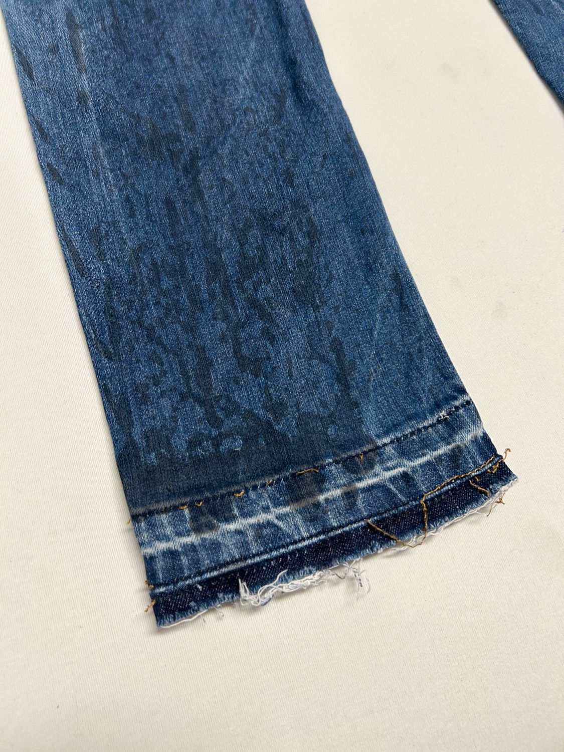 Dsquared2 by Dean &amp; Dan Caten  FW2016 Paint Splatter Zip Denim