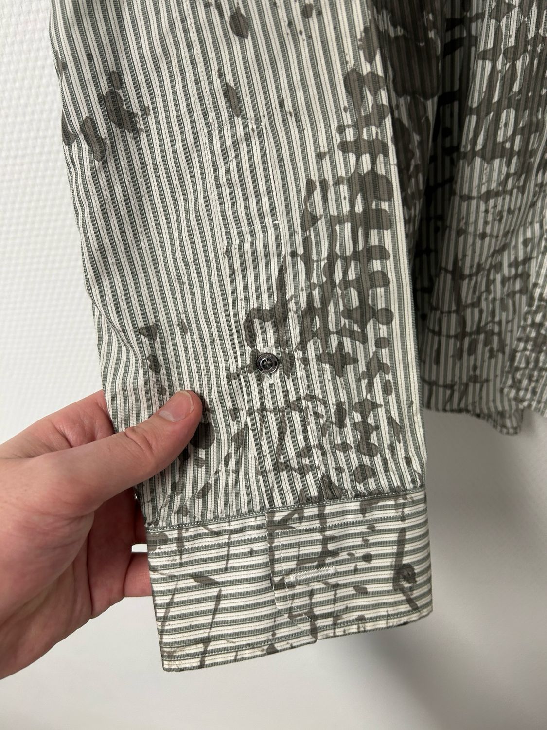 Gucci  SS2013 Paint Splatter Striped Shirt