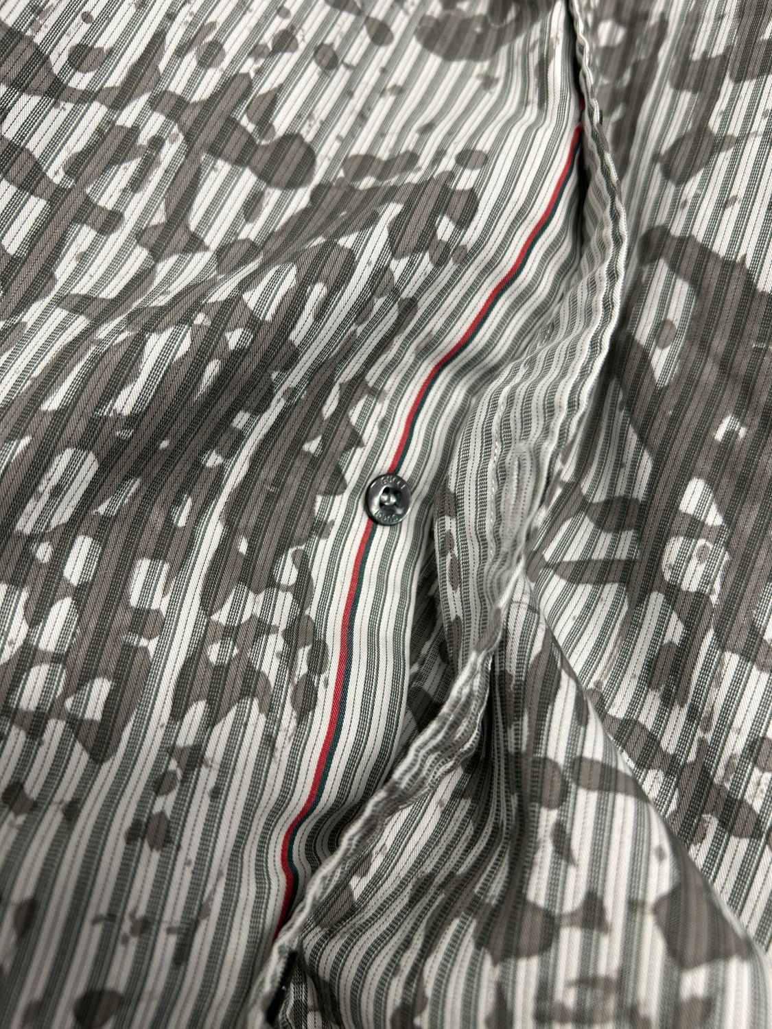 Gucci  SS2013 Paint Splatter Striped Shirt