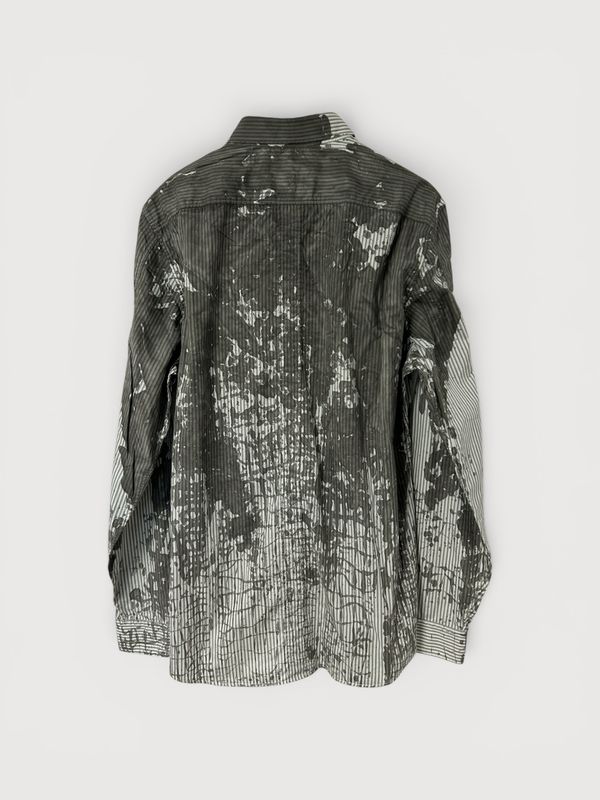 Gucci  SS2013 Paint Splatter Striped Shirt