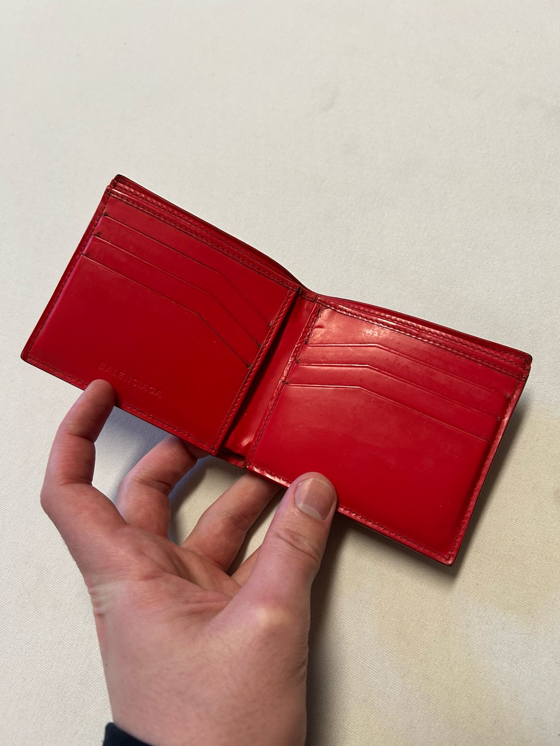 Balenciaga Studded Leather Wallet