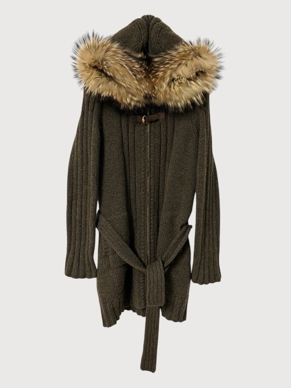 Gucci by Frida Giannini FW2007 Raccoon Fur Camel Knit Parka Gucci by Frida Giannini FW2007 Raccoon Fur Camel Knit Parka