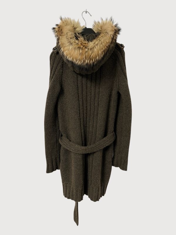 Gucci by Frida Giannini  FW2007 Raccoon Fur Camel Knit Parka