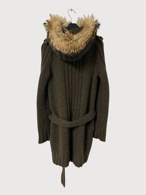Gucci by Frida Giannini  FW2007 Raccoon Fur Camel Knit Parka