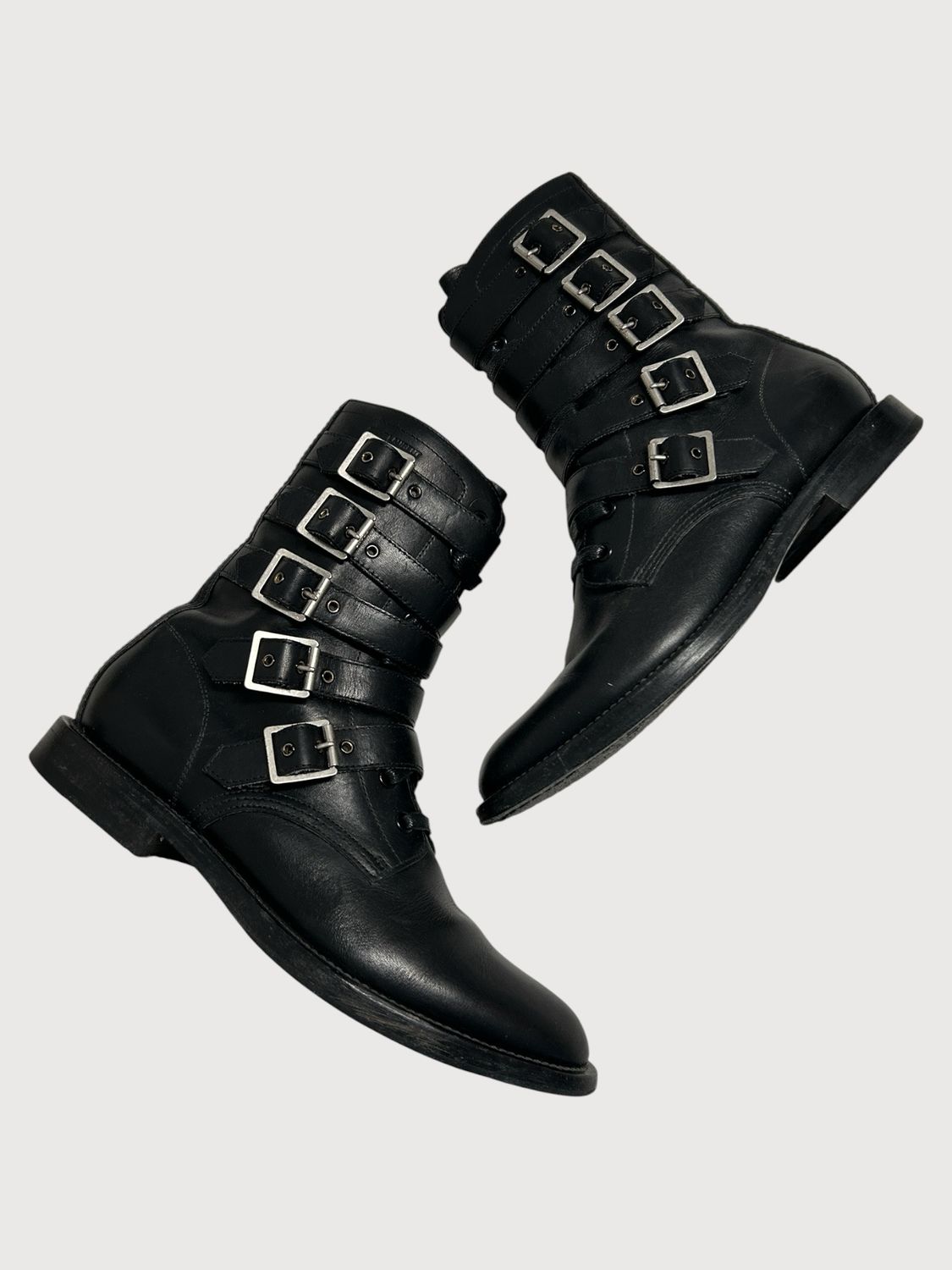Saint Laurent Paris by Hedi Slimane FW2013 Bondage Ranger Boot