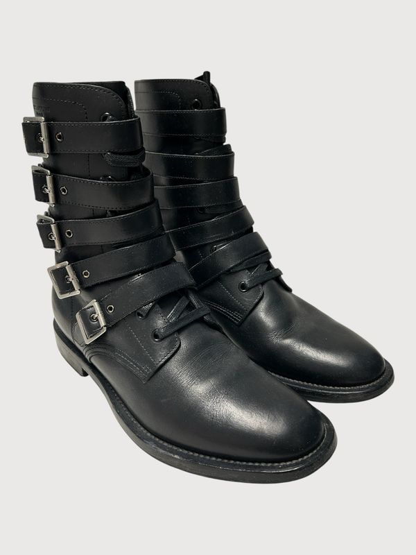 Saint Laurent Paris by Hedi Slimane FW2013 Bondage Ranger Boot