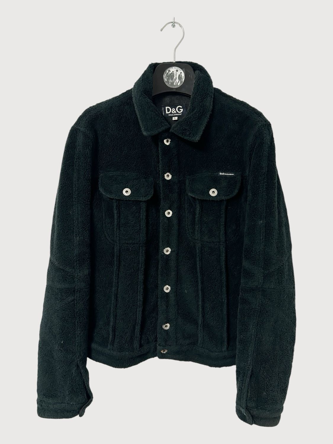 Dolce &amp; Gabbana  FW2001 Faux Shearling Trucker Jacket
