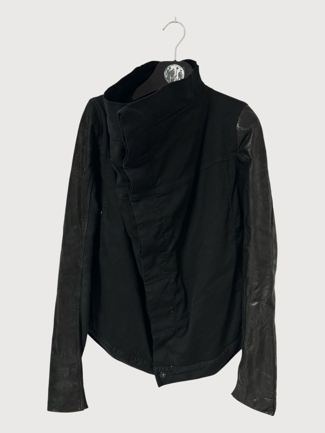 Rick Owens  FW2014 Asymmetrical Padded Lamb Leather Jacket