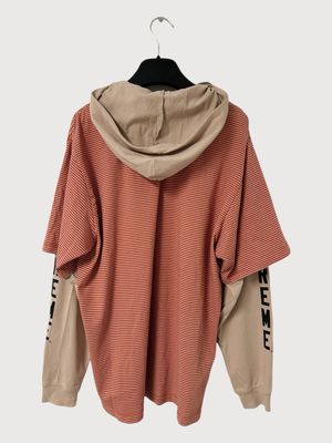 Supreme  SS2024 Layered Hooded Stripe Longsleeve