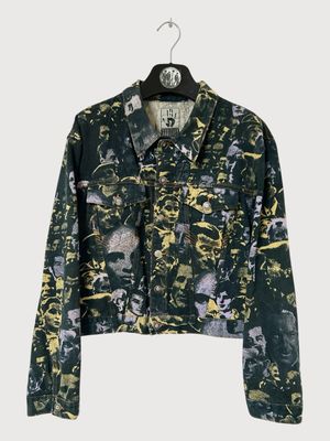 Jean Paul Gaultier  FW1992 “Foule Faces” Denim Trucker Jacket