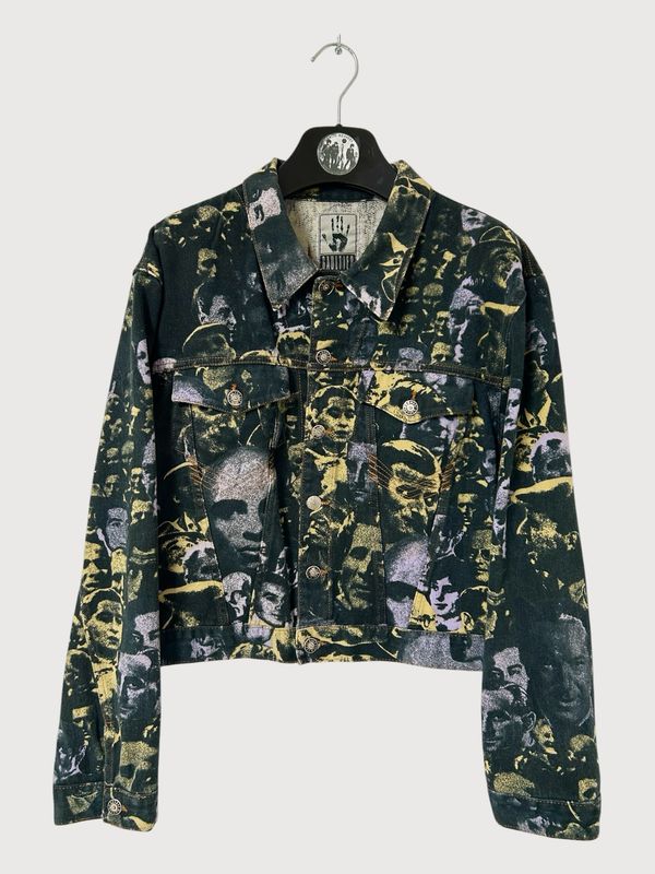 Jean Paul Gaultier  FW1992 “Foule Faces” Denim Trucker Jacket