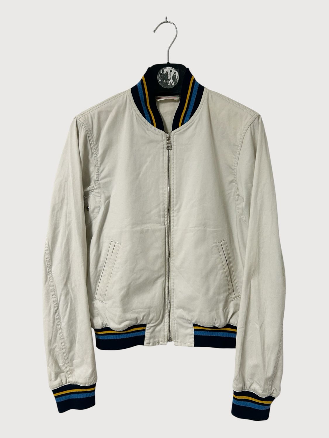Prada 2003 Striped Rib Bomber Jacket