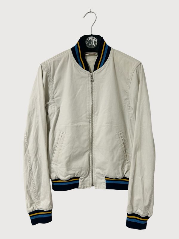 Prada 2003 Striped Rib Bomber Jacket