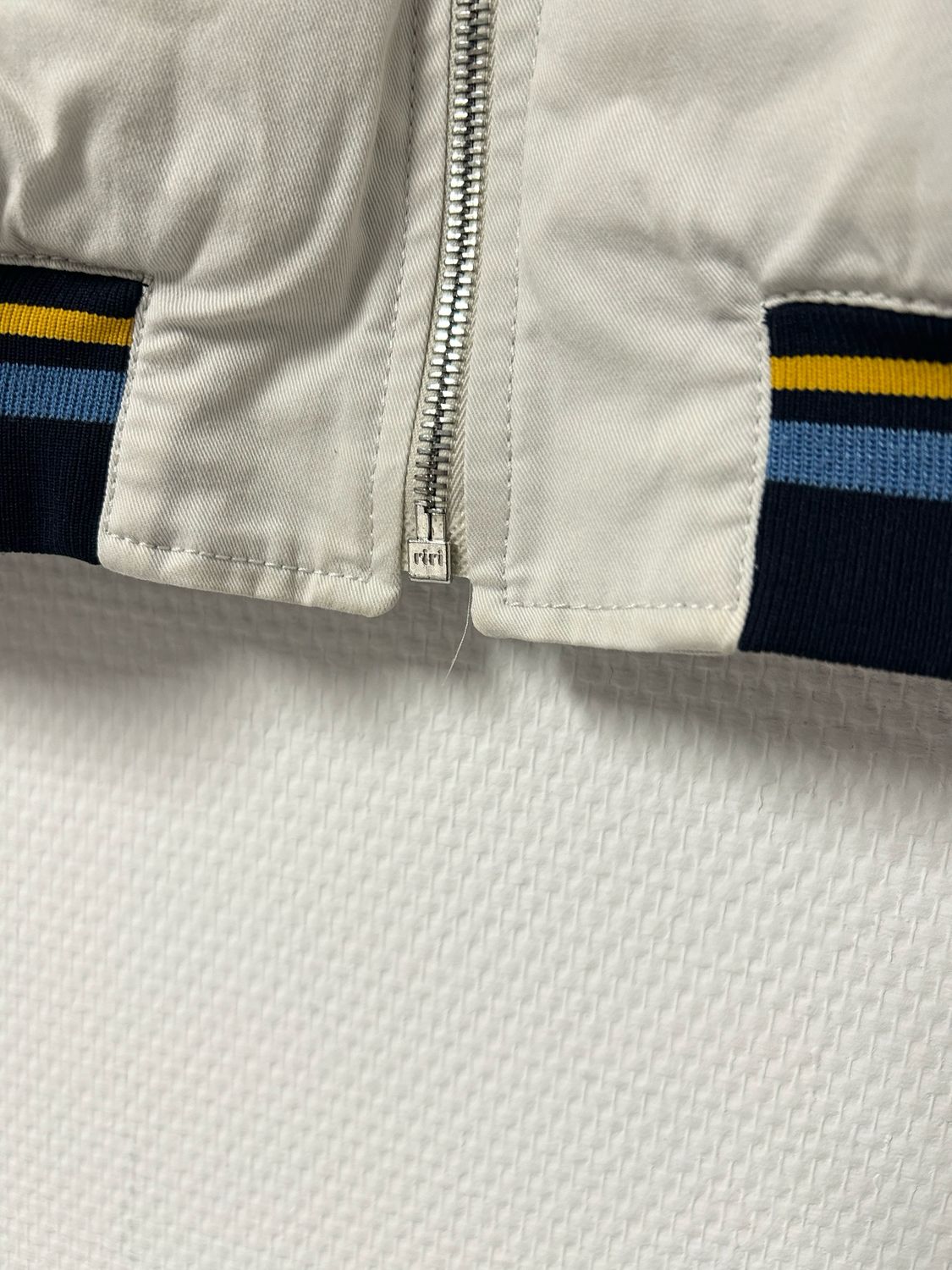 Prada 2003 Striped Rib Bomber Jacket