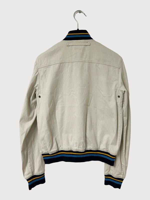 Prada 2003 Striped Rib Bomber Jacket
