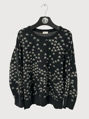 Saint Laurent Paris by Hedi Slimane FW2015 Metallic Star Knit Sweater