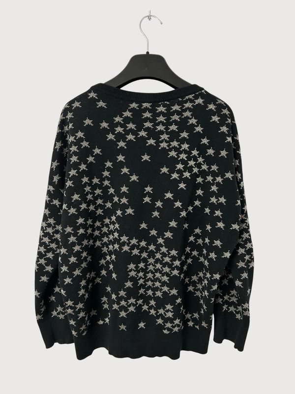 Saint Laurent Paris by Hedi Slimane FW2015 Metallic Star Knit Sweater