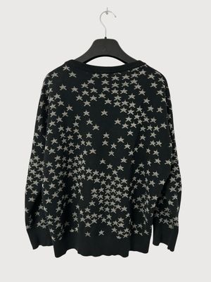Saint Laurent Paris by Hedi Slimane FW2015 Metallic Star Knit Sweater