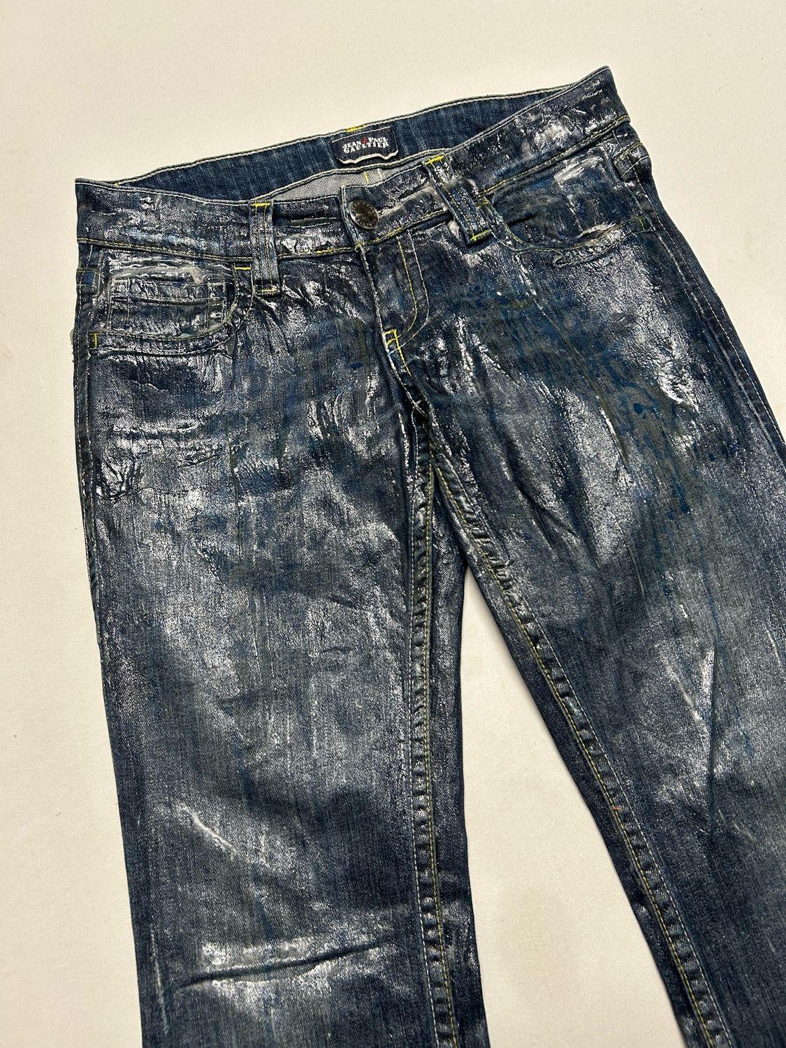 Jean Paul Gaultier 2000s Waxed Flared Denim