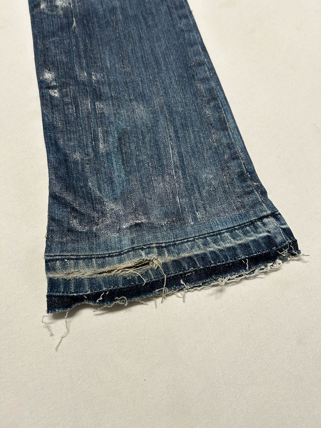 Jean Paul Gaultier 2000s Waxed Flared Denim