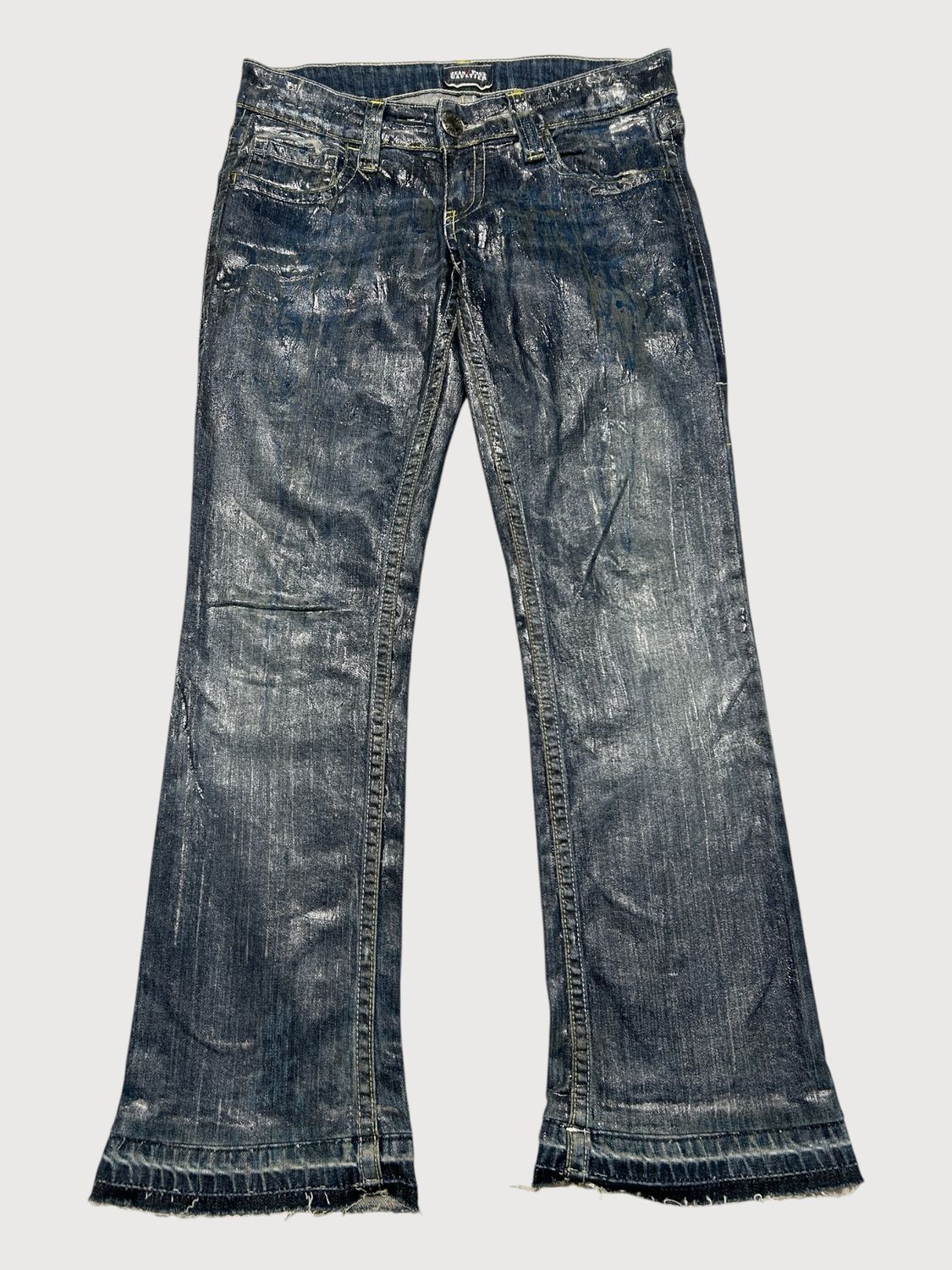 Jean Paul Gaultier 2000s Waxed Flared Denim