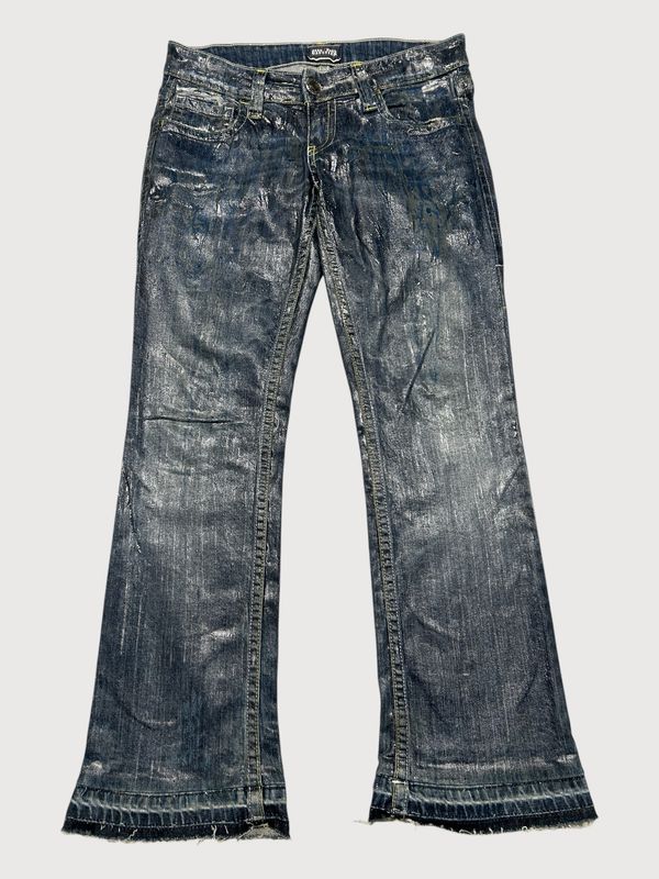 Jean Paul Gaultier 2000s Waxed Flared Denim