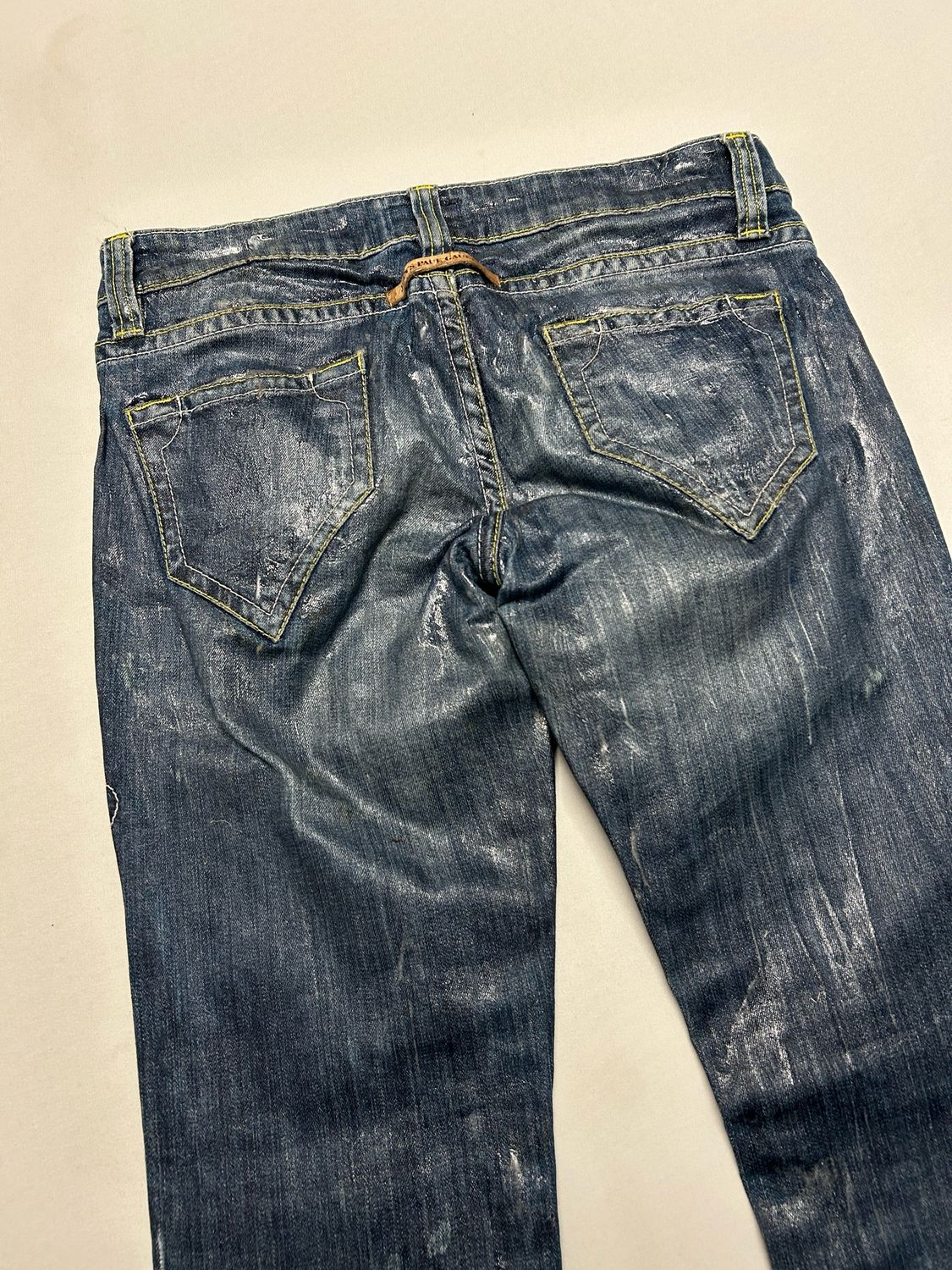Jean Paul Gaultier 2000s Waxed Flared Denim