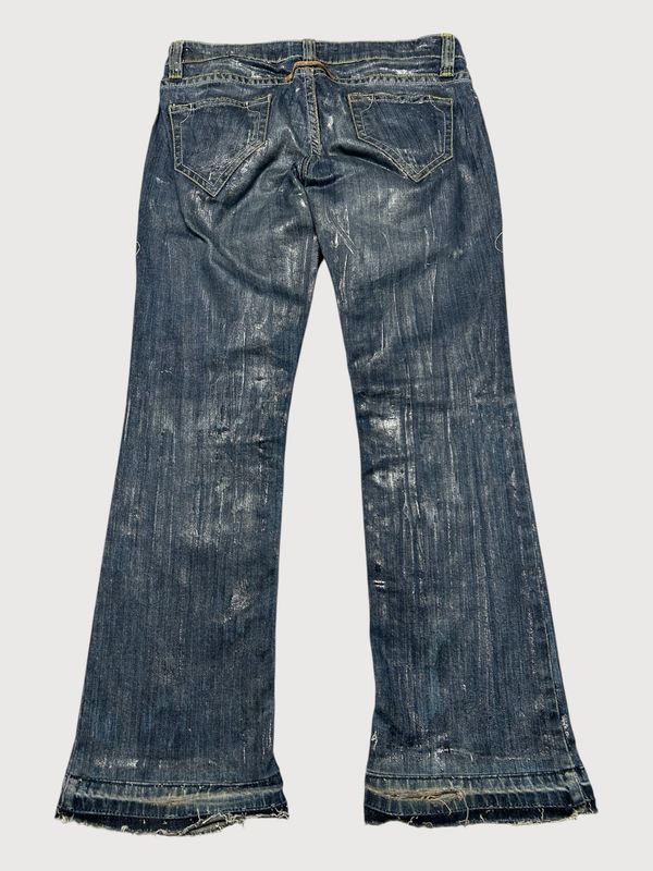 Jean Paul Gaultier 2000s Waxed Flared Denim