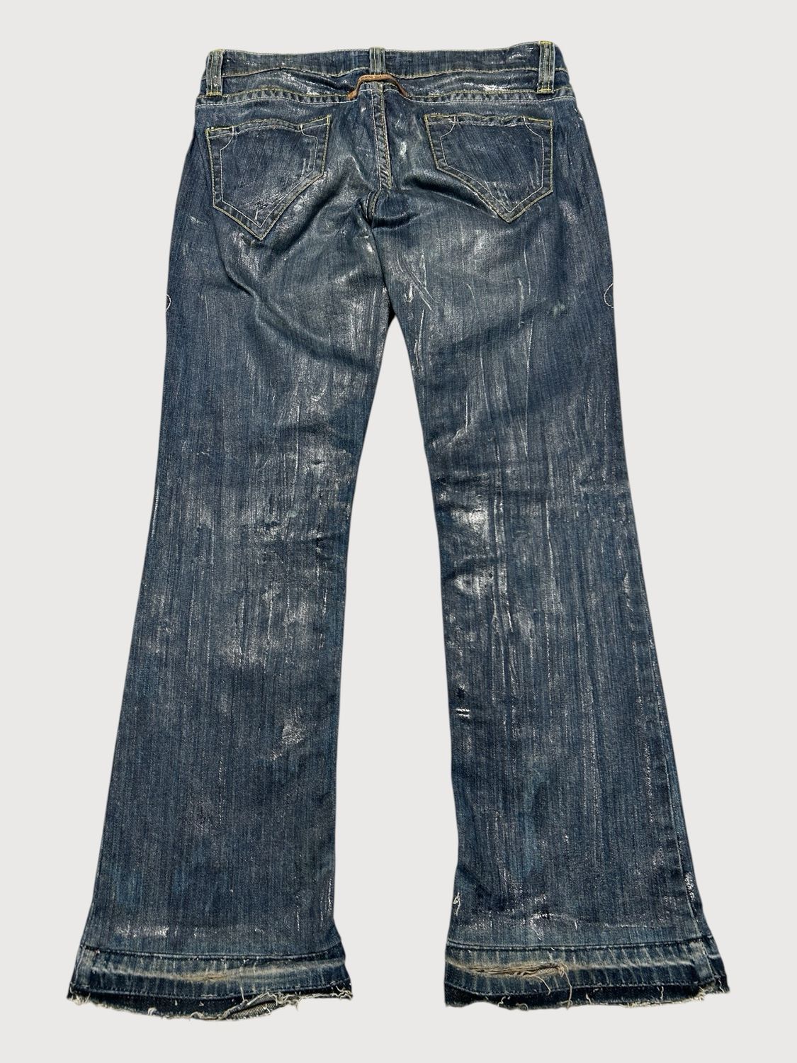 Jean Paul Gaultier 2000s Waxed Flared Denim