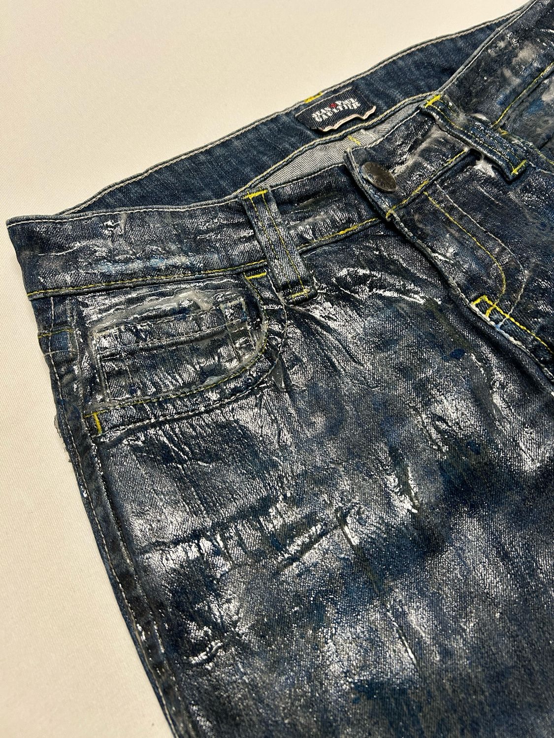 Jean Paul Gaultier 2000s Waxed Flared Denim