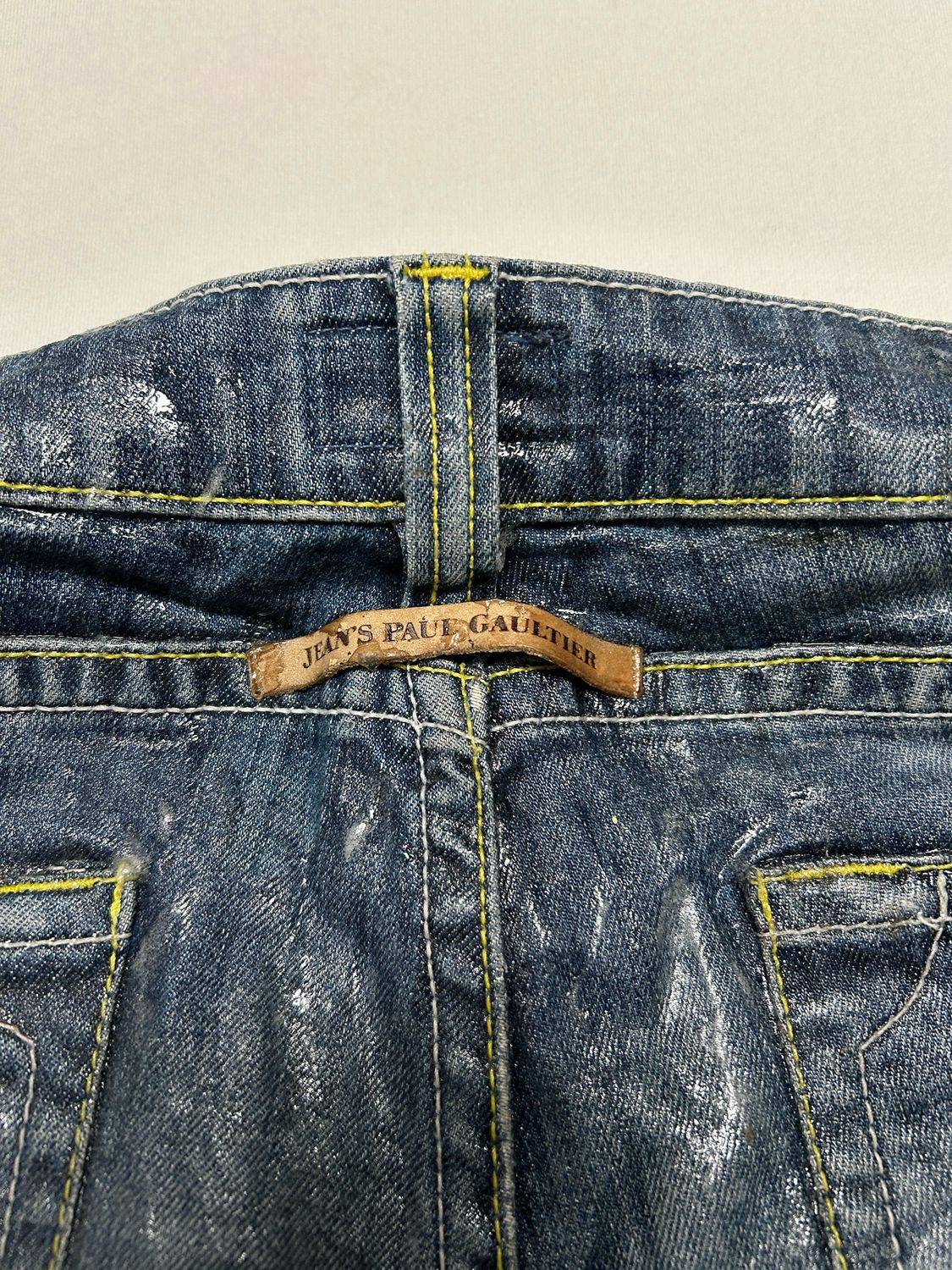 Jean Paul Gaultier 2000s Waxed Flared Denim