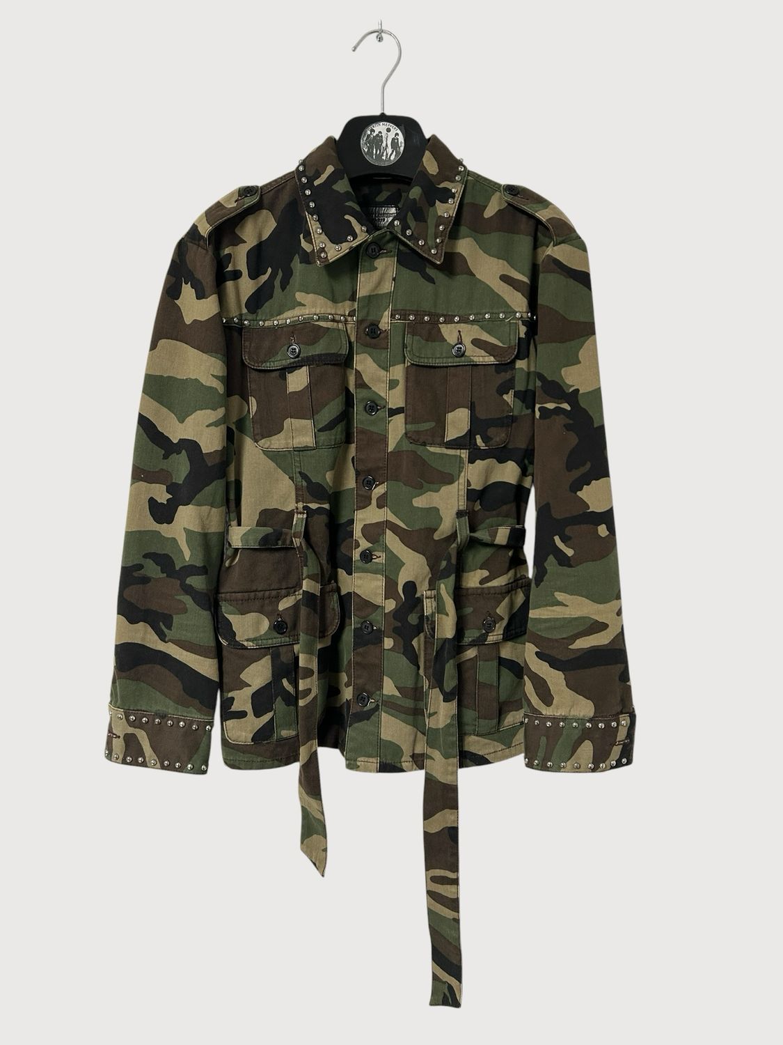 Saint Laurent Paris by Hedi Slimane SS2016 Surf Sound Studded Camo Safari Jacket