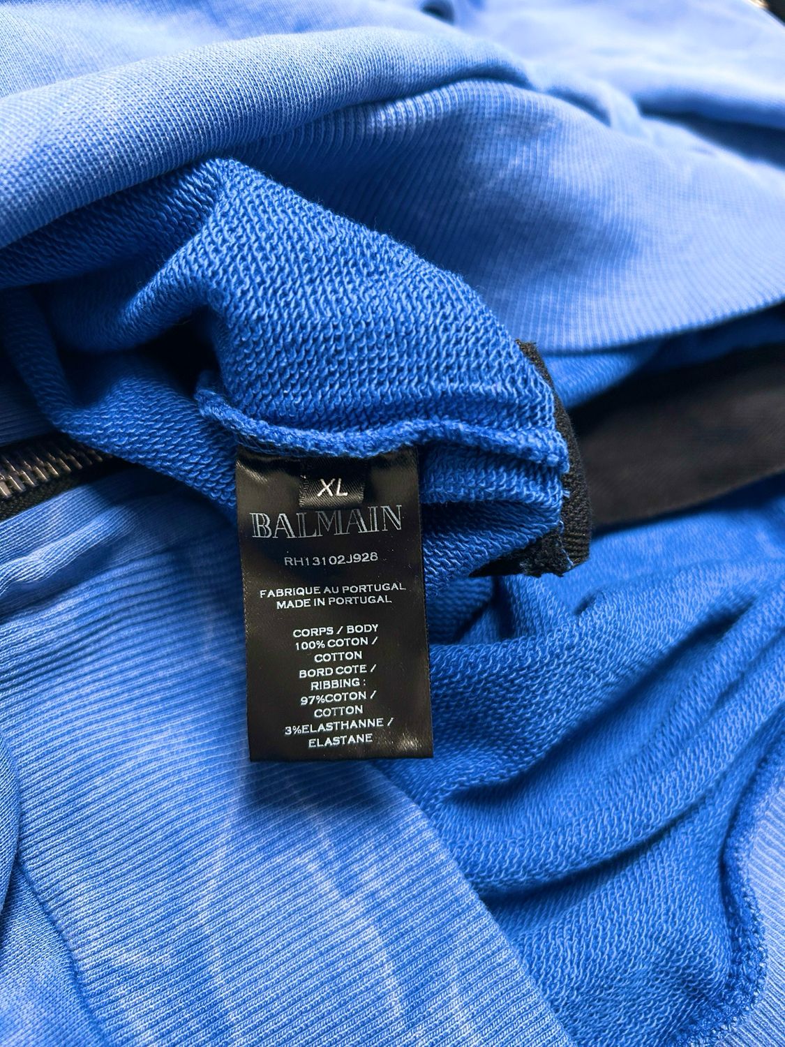 Balmain by Olivier Rousteing FW2013 Side Zip Logo Sweatshirt
