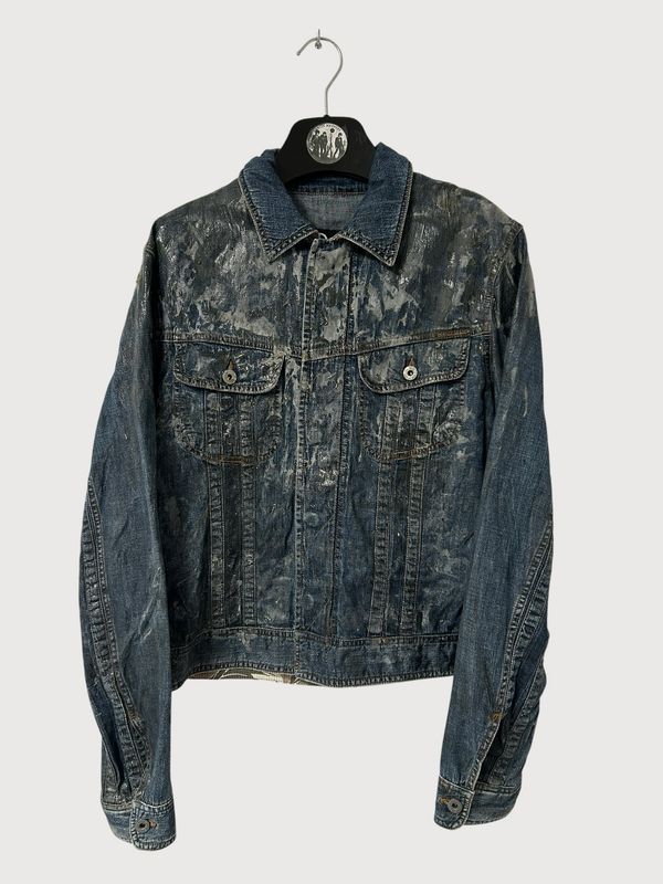Dolce &amp; Gabbana SS2004 Waxed Denim Jacket