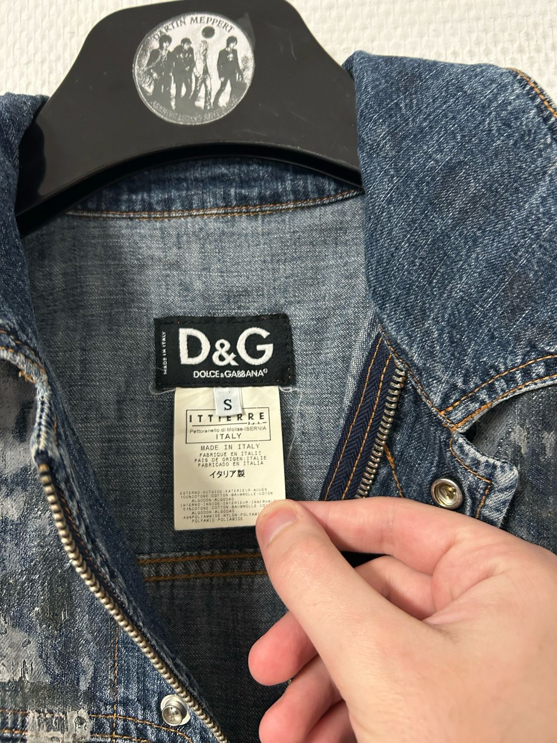 Dolce &amp; Gabbana SS2004 Waxed Denim Jacket