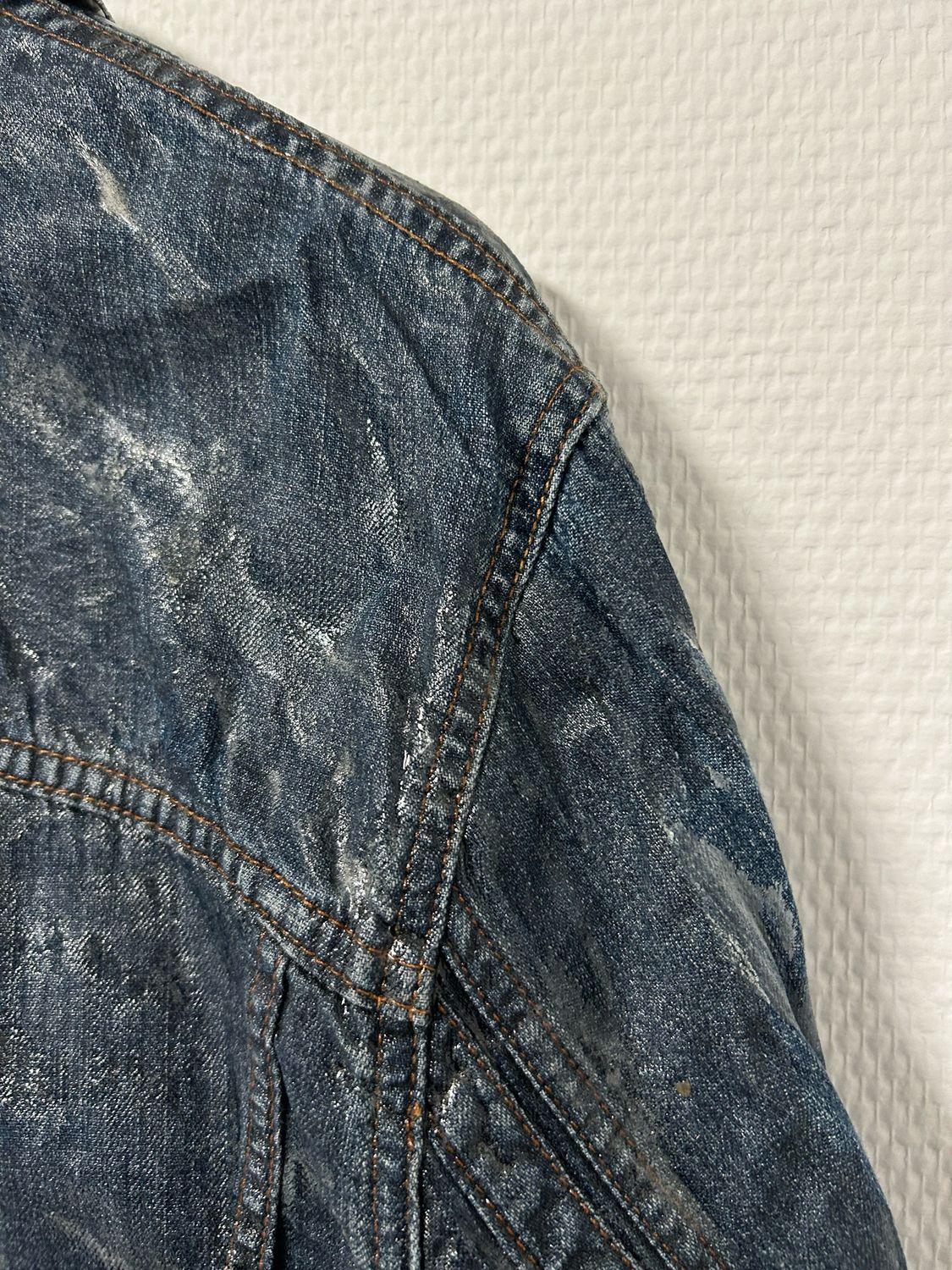 Dolce &amp; Gabbana SS2004 Waxed Denim Jacket