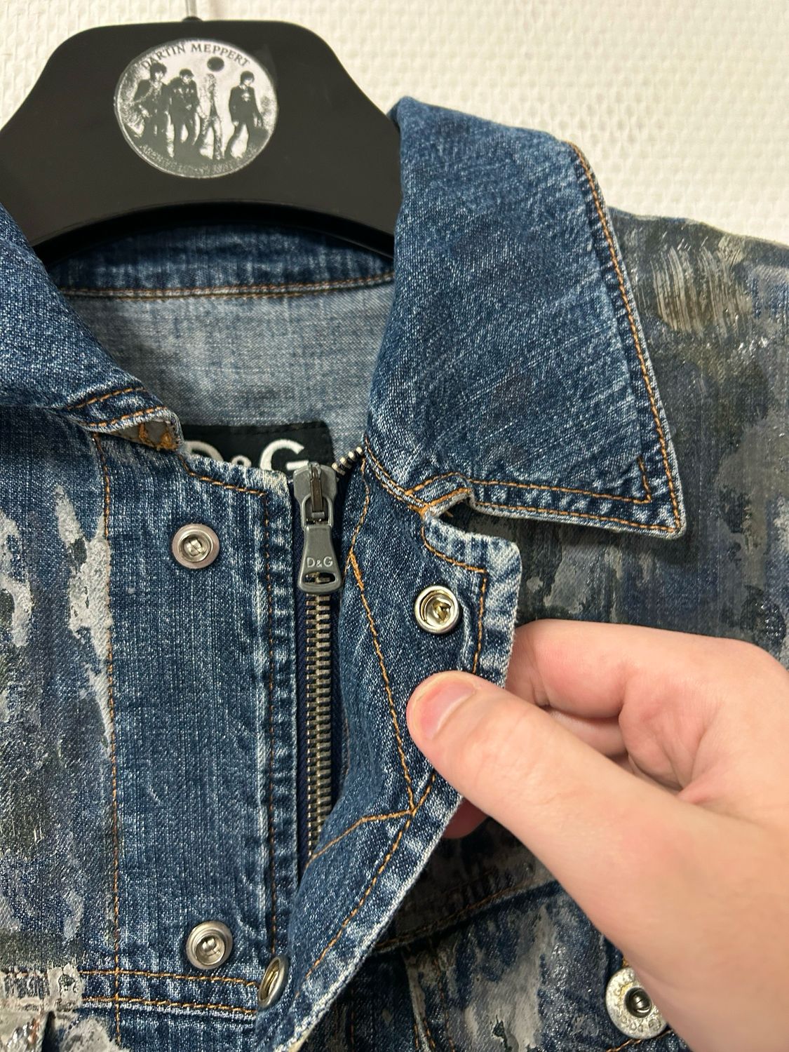 Dolce &amp; Gabbana SS2004 Waxed Denim Jacket