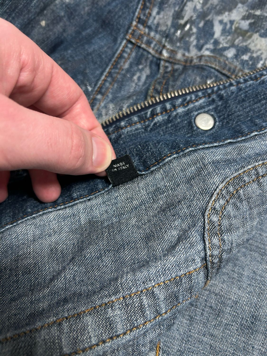 Dolce &amp; Gabbana SS2004 Waxed Denim Jacket
