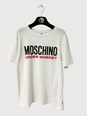 Moschino by Jeremy Scott SS2022 Under Where? Logo T-Shirt Moschino by Jeremy Scott SS2022 Under Where? Logo T-Shirt