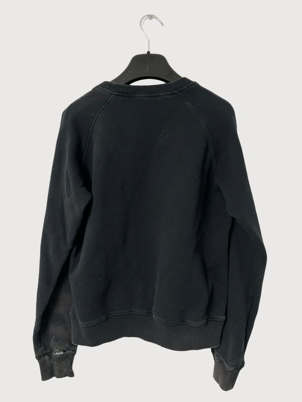 Balmain 2011 Embroidered Eagle Logo Waxed Crewneck