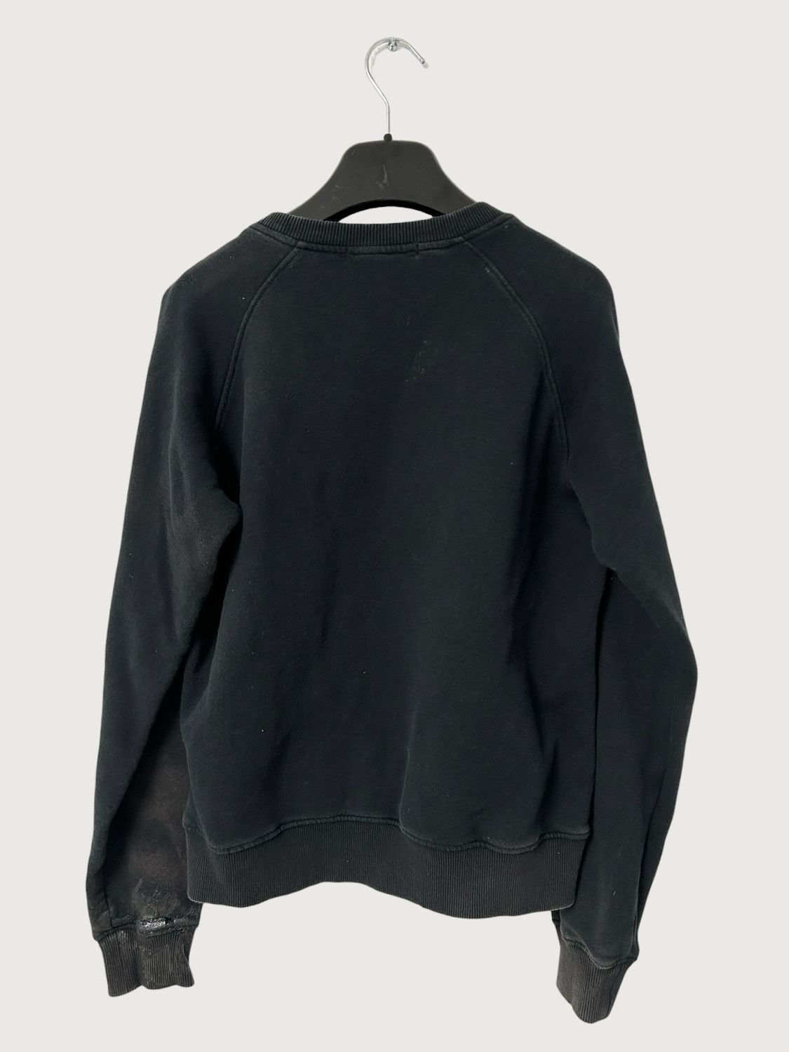 Balmain 2011 Embroidered Eagle Logo Waxed Crewneck