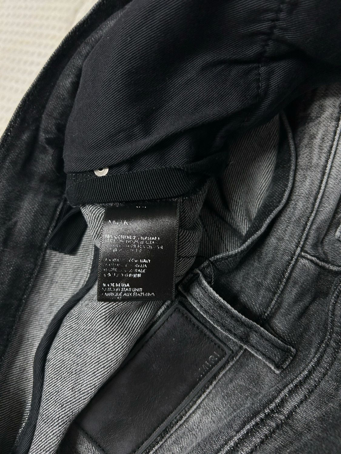 Amiri FW2018 Whiskered Distressed Denim