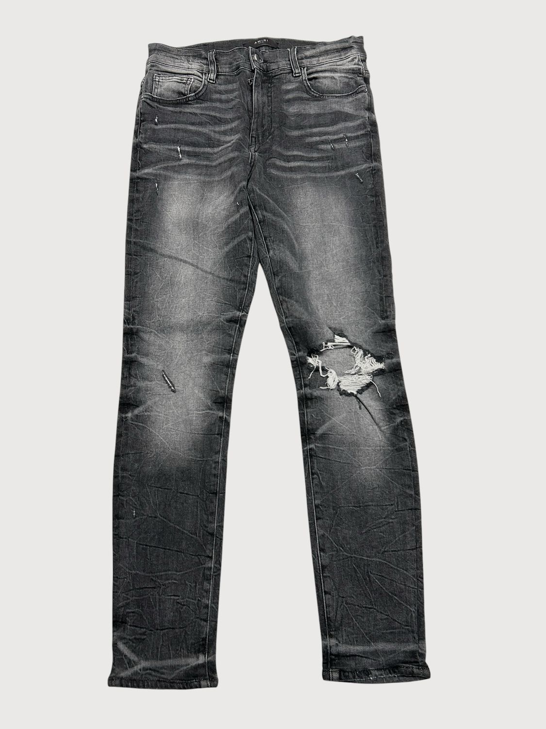 Amiri FW2018 Whiskered Distressed Denim
