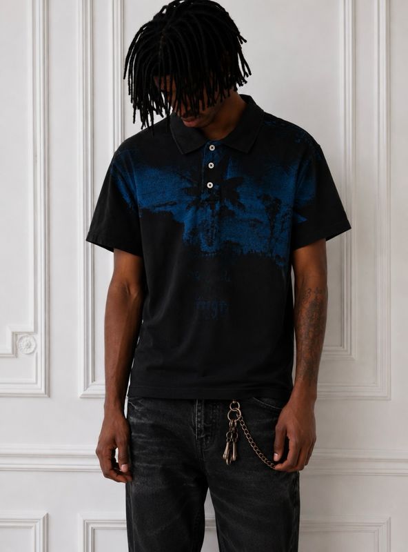 Cavalli 2010s Palm Tree Polo