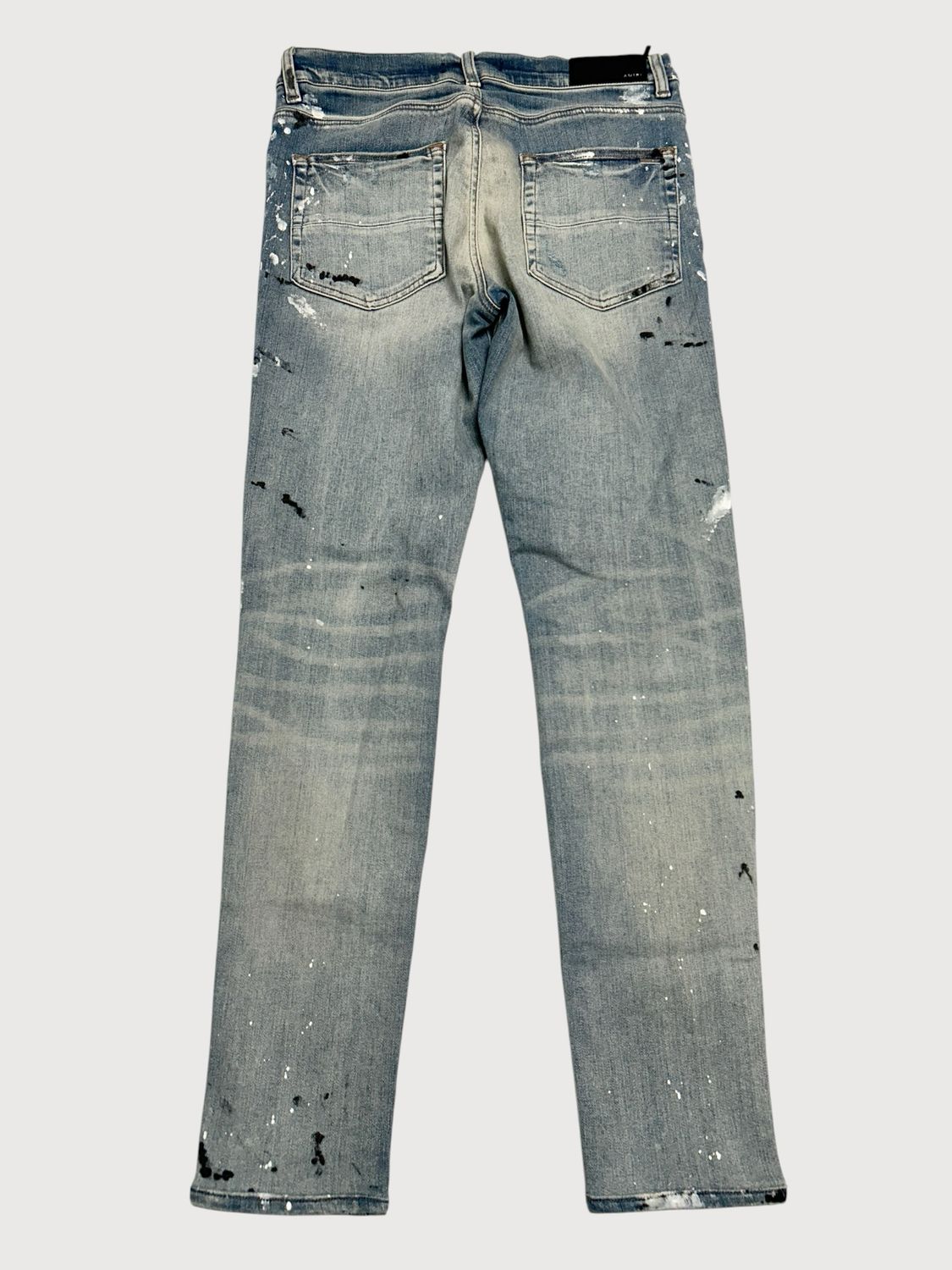 Amiri FW2019 Paint Splatter Distressed Denim